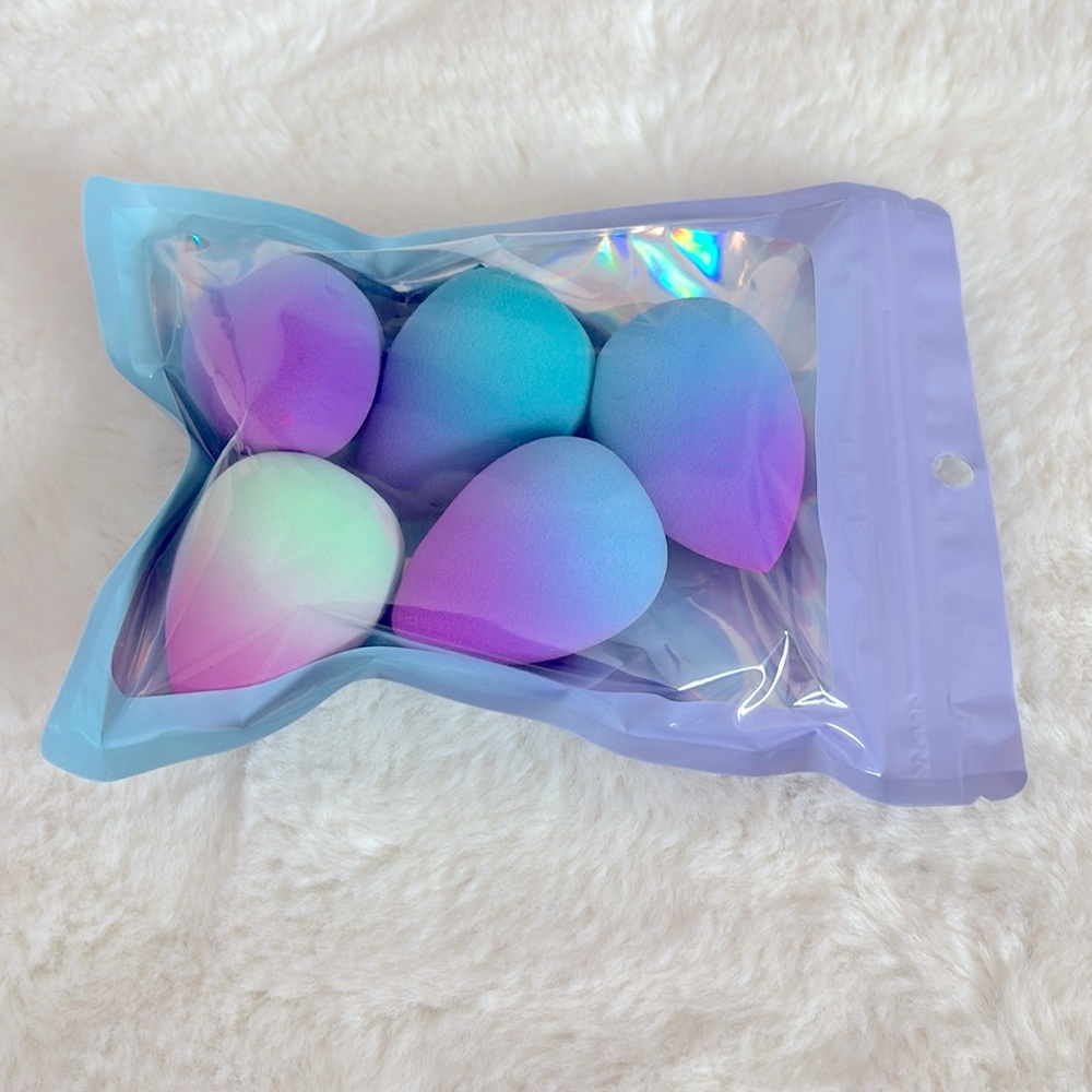5 ct gradient color beauty makeup sponges